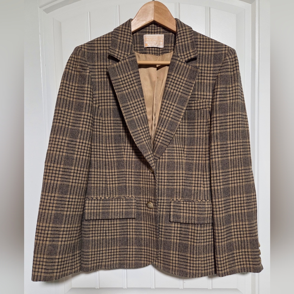 Vintage Pendleton Plaid Women's Blazer